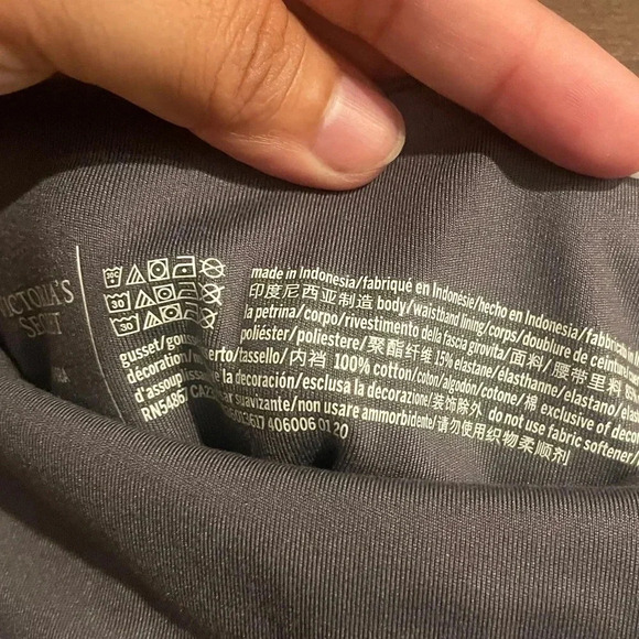 PINK Victoria's Secret athletic leggings bundle burgandy & gray size 6 - Picture 9 of 9